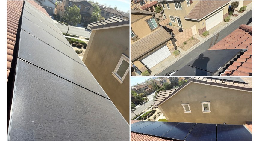 Solar panels cleaned by Eclipse Solar